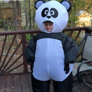 Inflatable panda costume